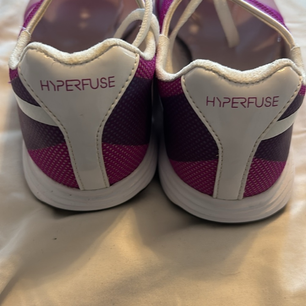 Nike Hyperfuse Lunar Womens Lightweight Mesh Golf Shoes Purple 483325-500 Sz 6.5 - Picture 3 of 4